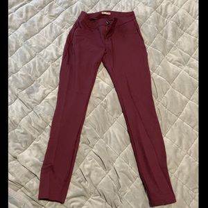 Burgundy Jeggings